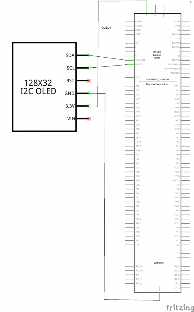 nucleo and oled schematic