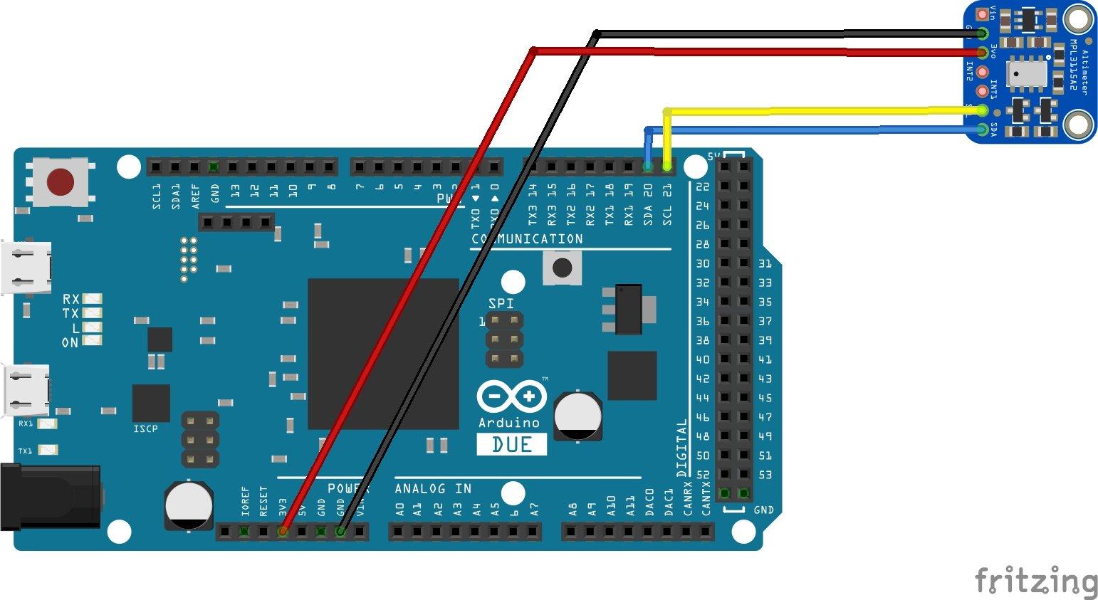 arduino due and mpl3115a2
