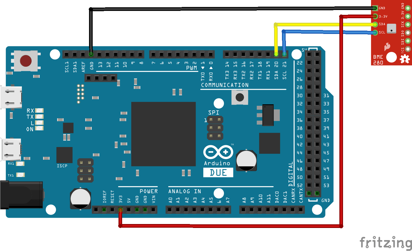 arduino due and bme280