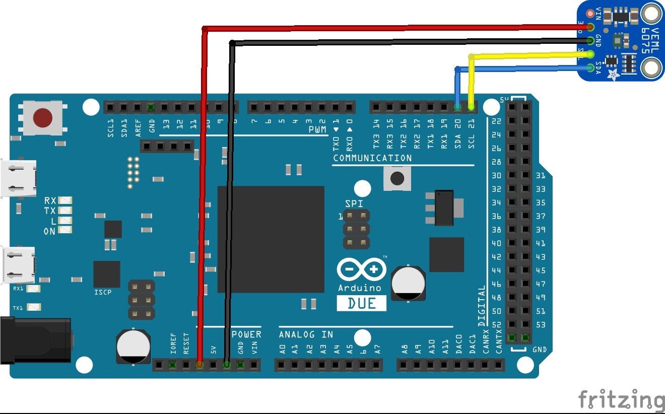 arduino due and VEML6075 layout