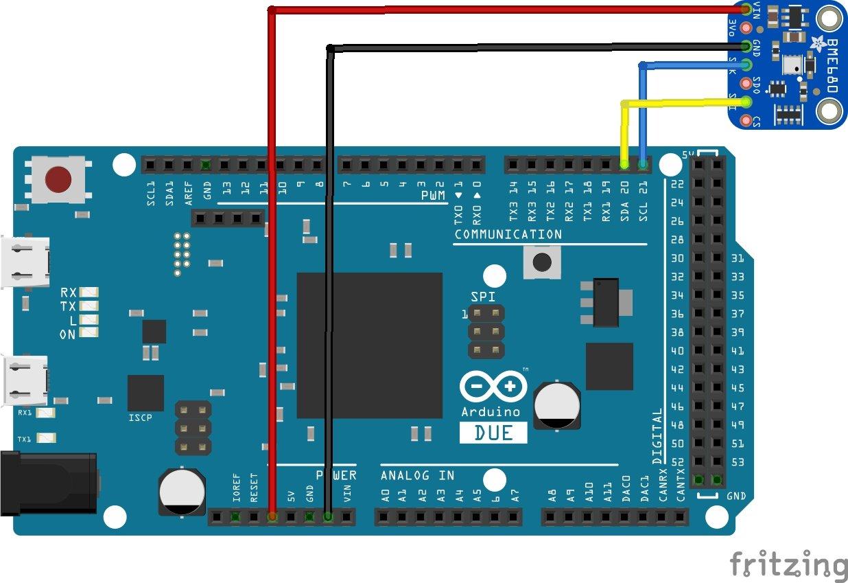arduino due and bme680